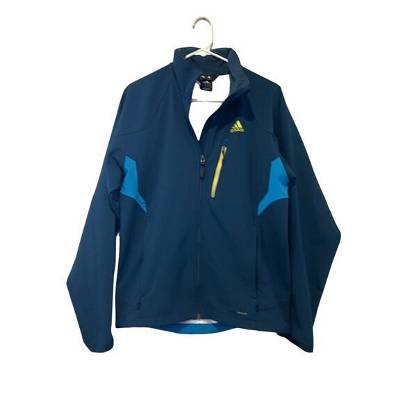 Adidas Climaproof Outdoor Shell Jacket Shell‎ Waterproof Warm Soccer Full Zip M - Picture 1 of 6